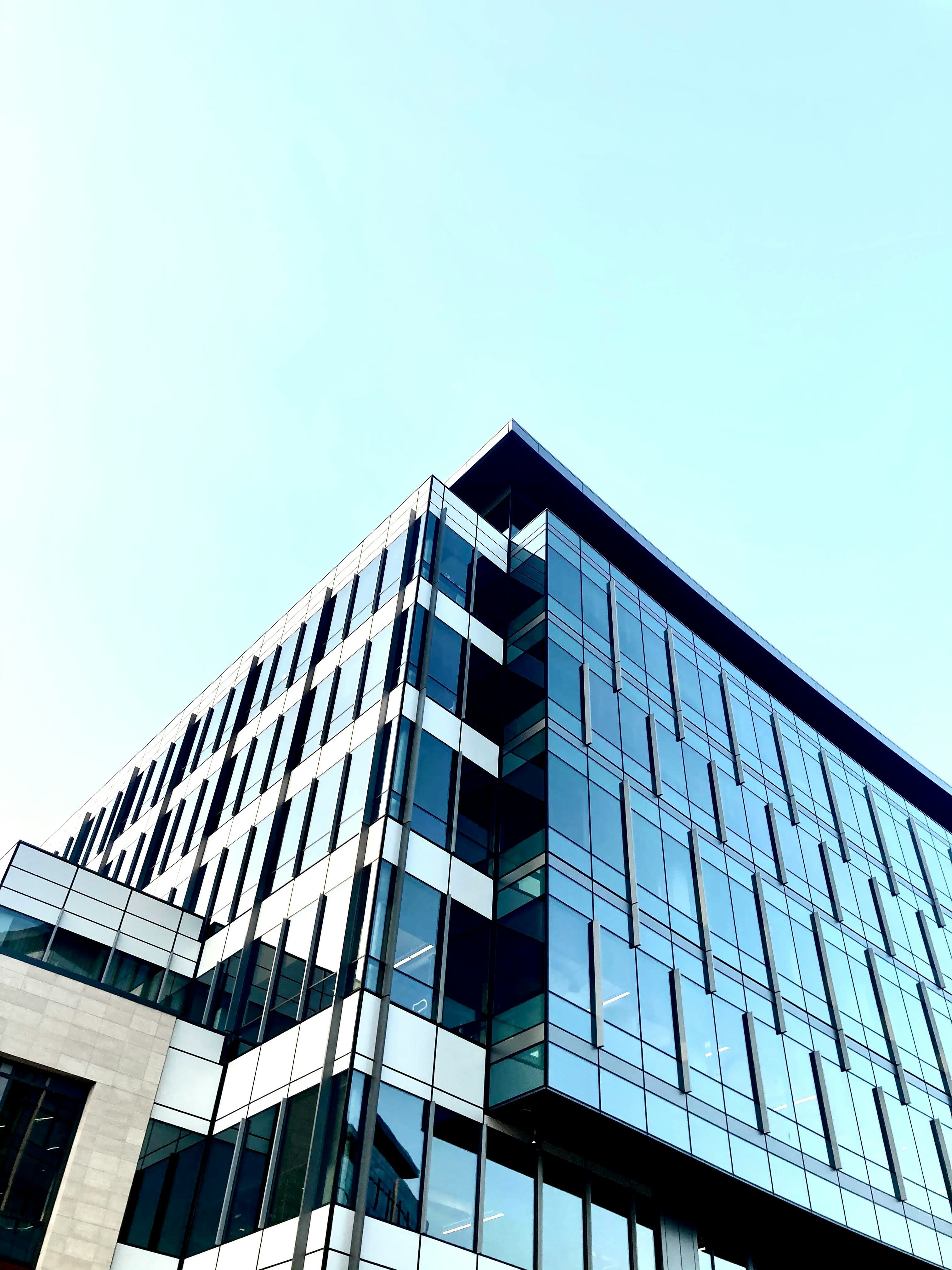 Modern commercial building facade